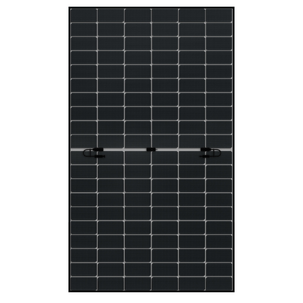 DM500M10RT-B60HBT - Module DMEGC 500W bi-verre, cadre noir, fond transparent, N-Type , PPE2