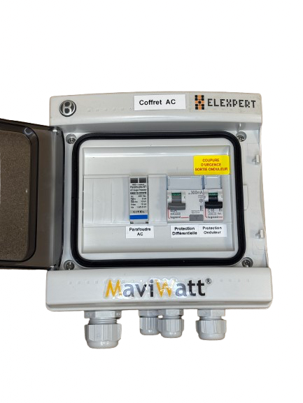 Coffret AC 3 KVA monophasé 20A 300mA 230V