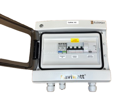 AC0046 - Coffret AC 3 à 12 kVA triphasé 20A 300mA 400V