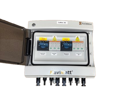CC0015 - Coffret DC 2 MPPT (1S+1S) parafoudre 25A 1000V