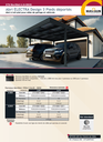 Carport SIMPLE 10 panneaux - modèle Electra  pieds déportés – RAL 7016 – avec ETN