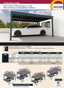 Carport SIMPLE 8 panneaux - modèle Electra  Ilot  – RAL 7016 – avec ETN