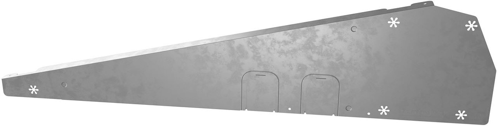 1007227 ESDEC Déflecteur de vent droit FlatFix Fusion (Profilé de base 1030mm - 11077mm)