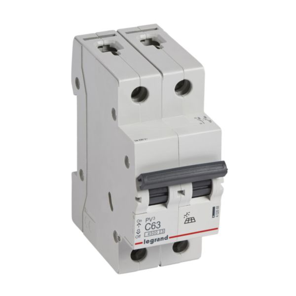 402668 - Disjoncteur Legrand 63A 1P+N Courbe C - Gamme PV³