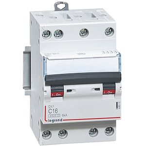 406910 - Disjoncteur Legrand 16A 3P+N - Courbe C - Gamme DX³