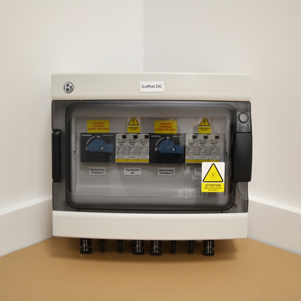 CC0015 - Coffret DC 2 MPPT (1S+1S) parafoudre 25A 1000V