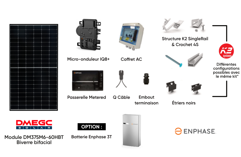 KIT PROMO 3kWc ENPHASE ARDOISE