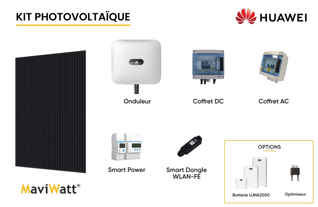 KIT PV 3kWc MAVIWATT HUAWEI