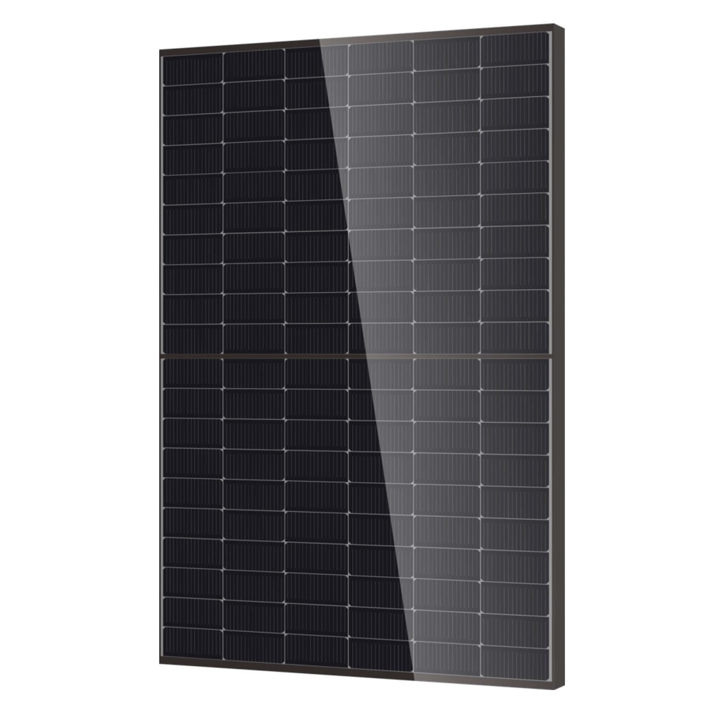 DM500M10RT-B60HBT - Module DMEGC 500W bi-verre, cadre noir, fond transparent, N-Type , PPE2