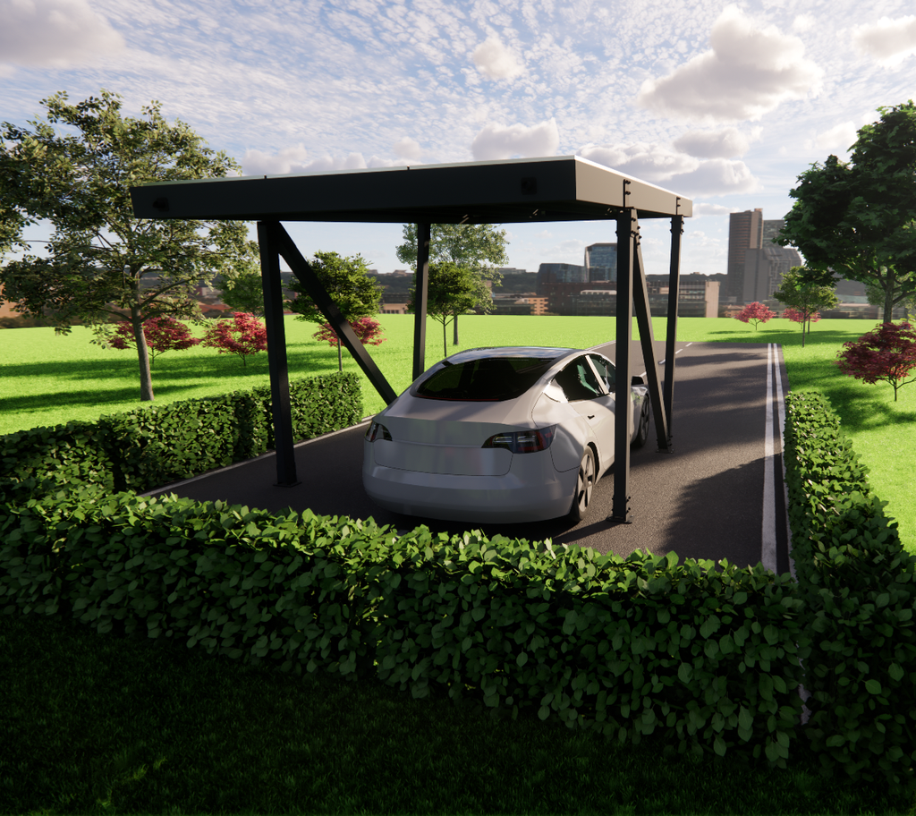 Kit Carport Solaire MaviWatt 1 Place PMR - Ral 7016