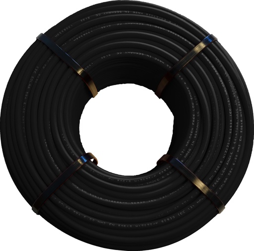 [CP035044] Câble solaire DC 6 mm² noir couronne de 100m