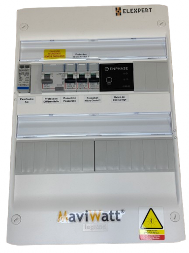 [CP033028] AC0044 - Coffret AC Enphase 3-4,5-OPTION 6 KW 1 q-relay (emplacement 2ème q-relay) monophasé 230V 20A
