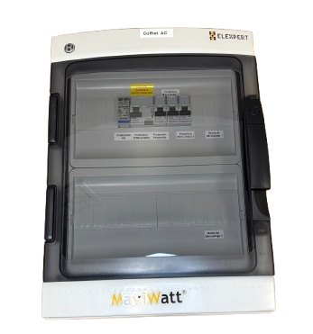 [CP035181] Coffret AC Micro-onduleur 2 Lignes - monophasé 2X20A 230V + emplacement passerelle
