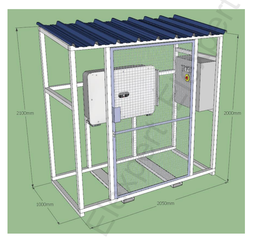 [CP035302] SHELTER MAVIWATT 205x100* RAL 7016